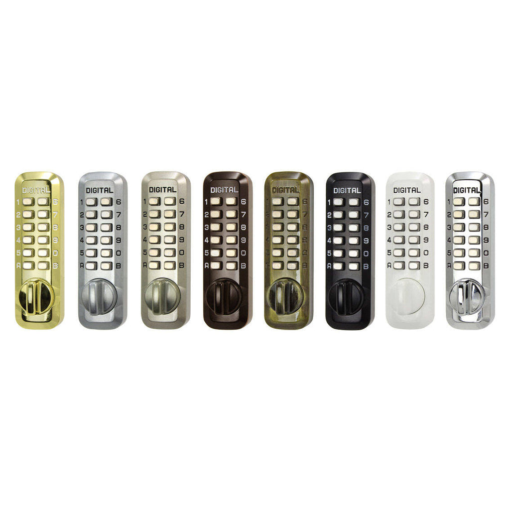Satin Chrome Mechanical Keyless Deadbolt Double Combination Door Lock U7804