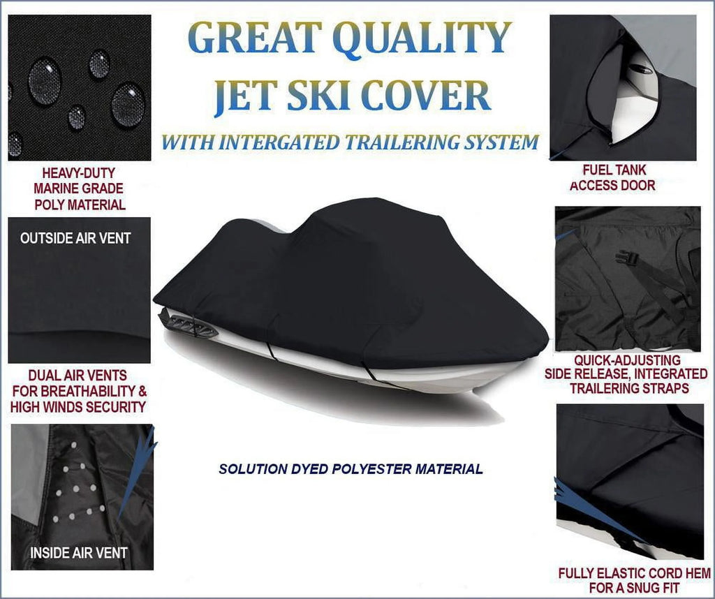 Black 600D Jet Ski Cover V302