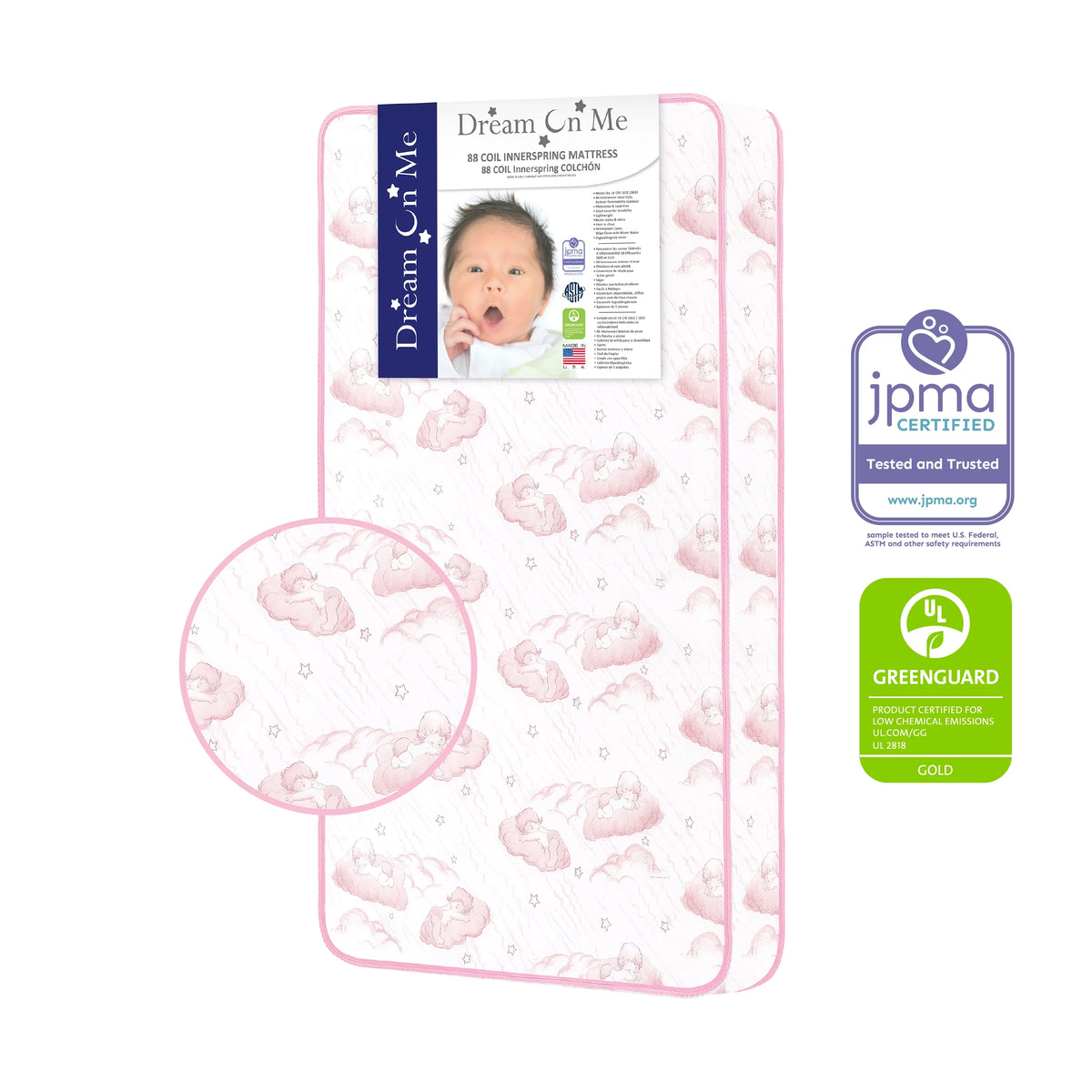 5 88 Coil Crib & Toddler Mattress I88784
