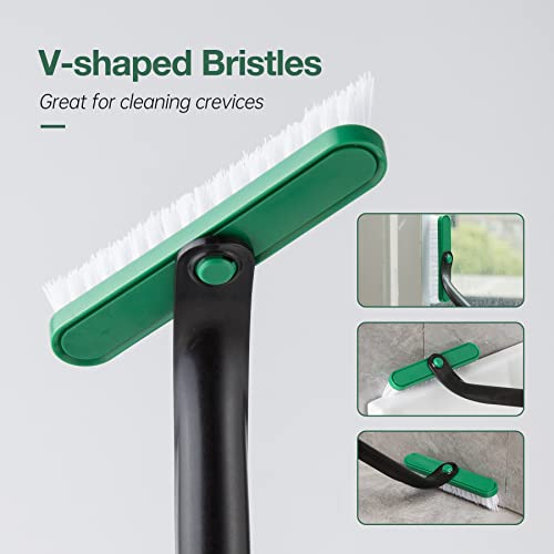 3-in-1 Tub & Tile Scrub Brush Combo with Long Handle R803