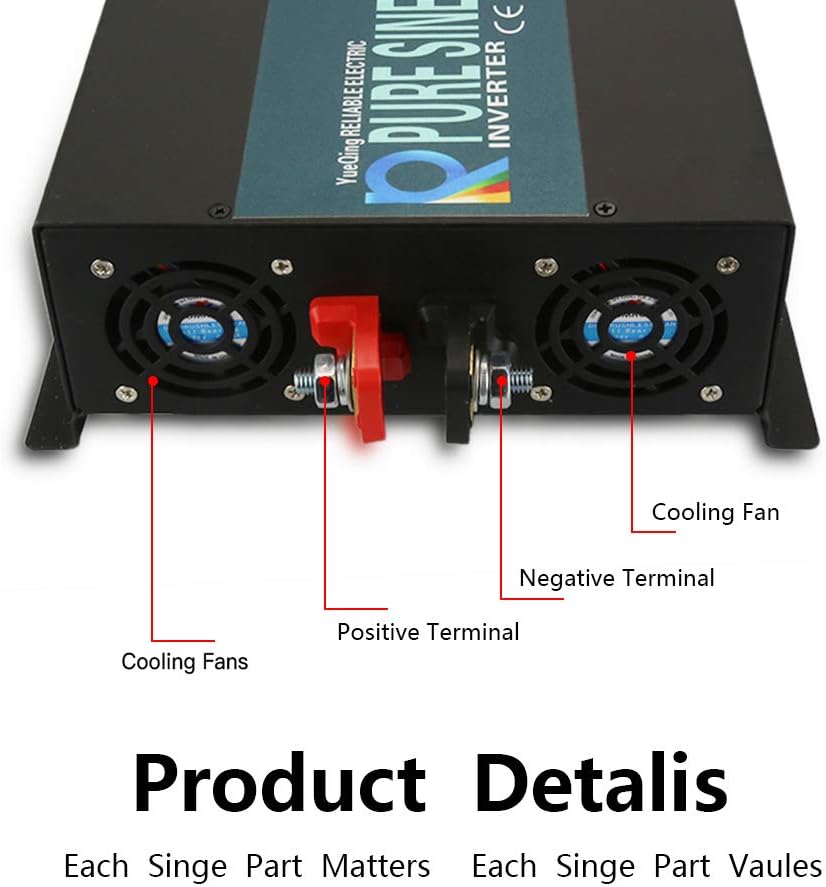 2500W 24VDC to 120VAC Pure Sine Wave Inverter F1977