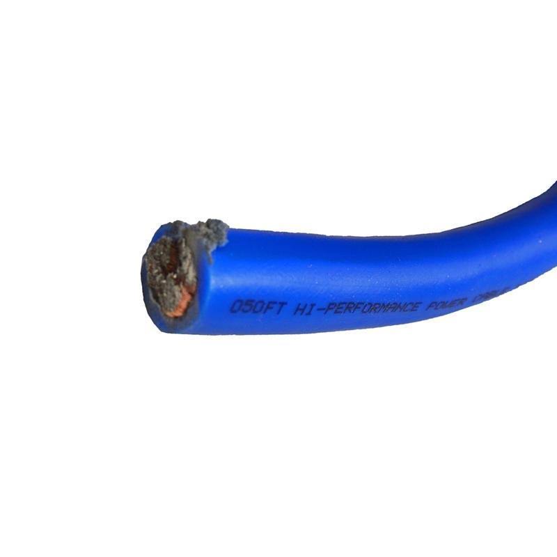 Blue 50 Feet 1/0 AWG Power/Ground Cable Wire Q965