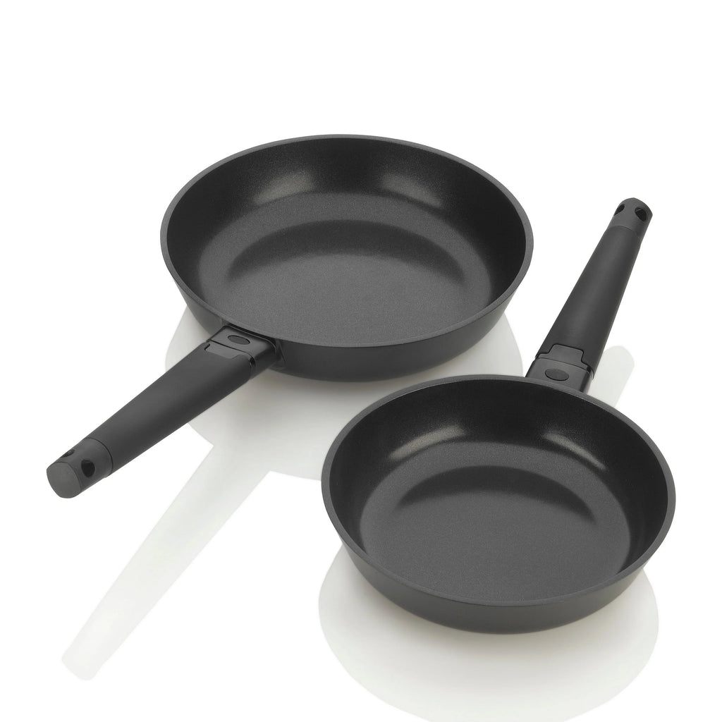 2pc Cast Aluminum Ceramic Nonstick Skillet Set M7908