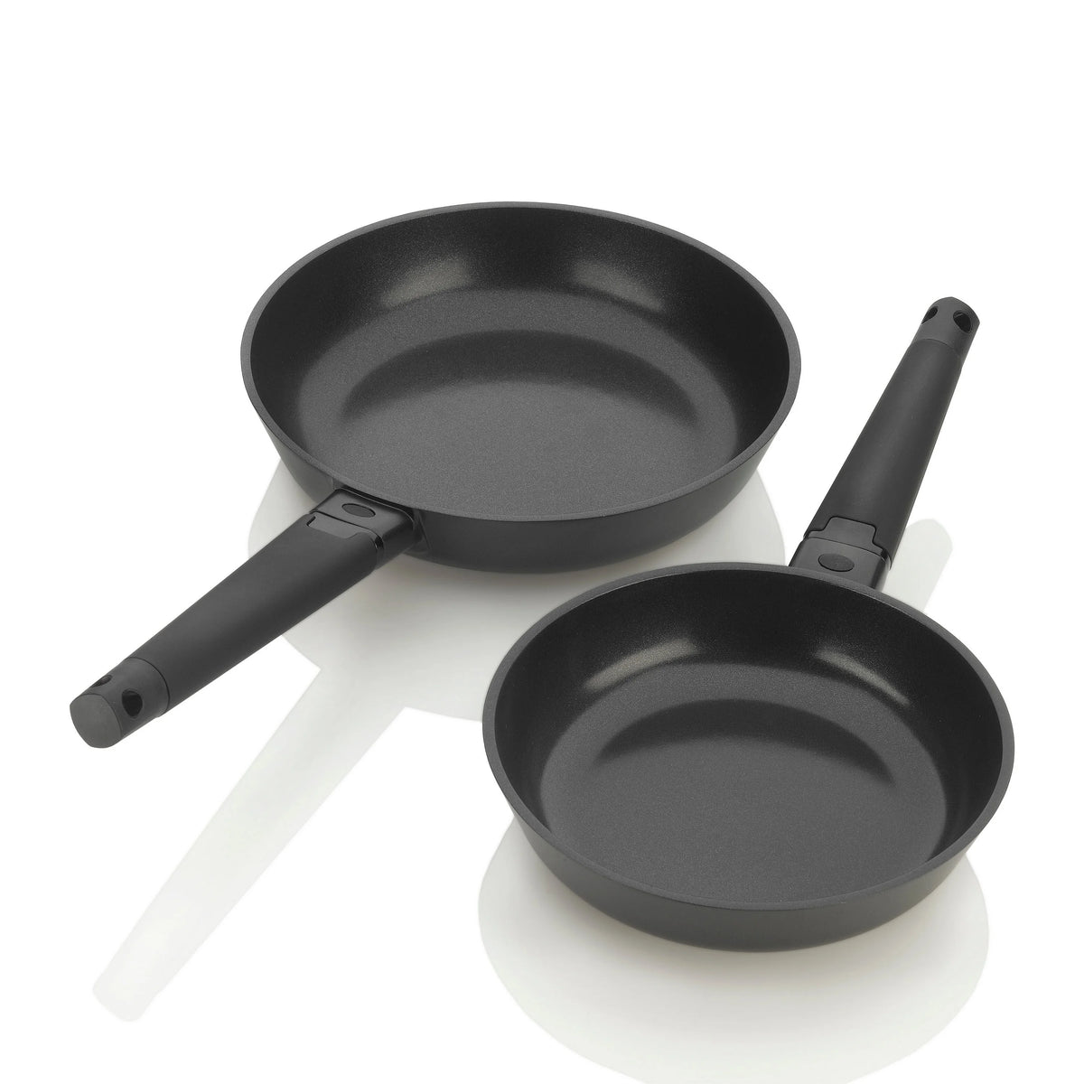 2pc Cast Aluminum Ceramic Nonstick Skillet Set M7908