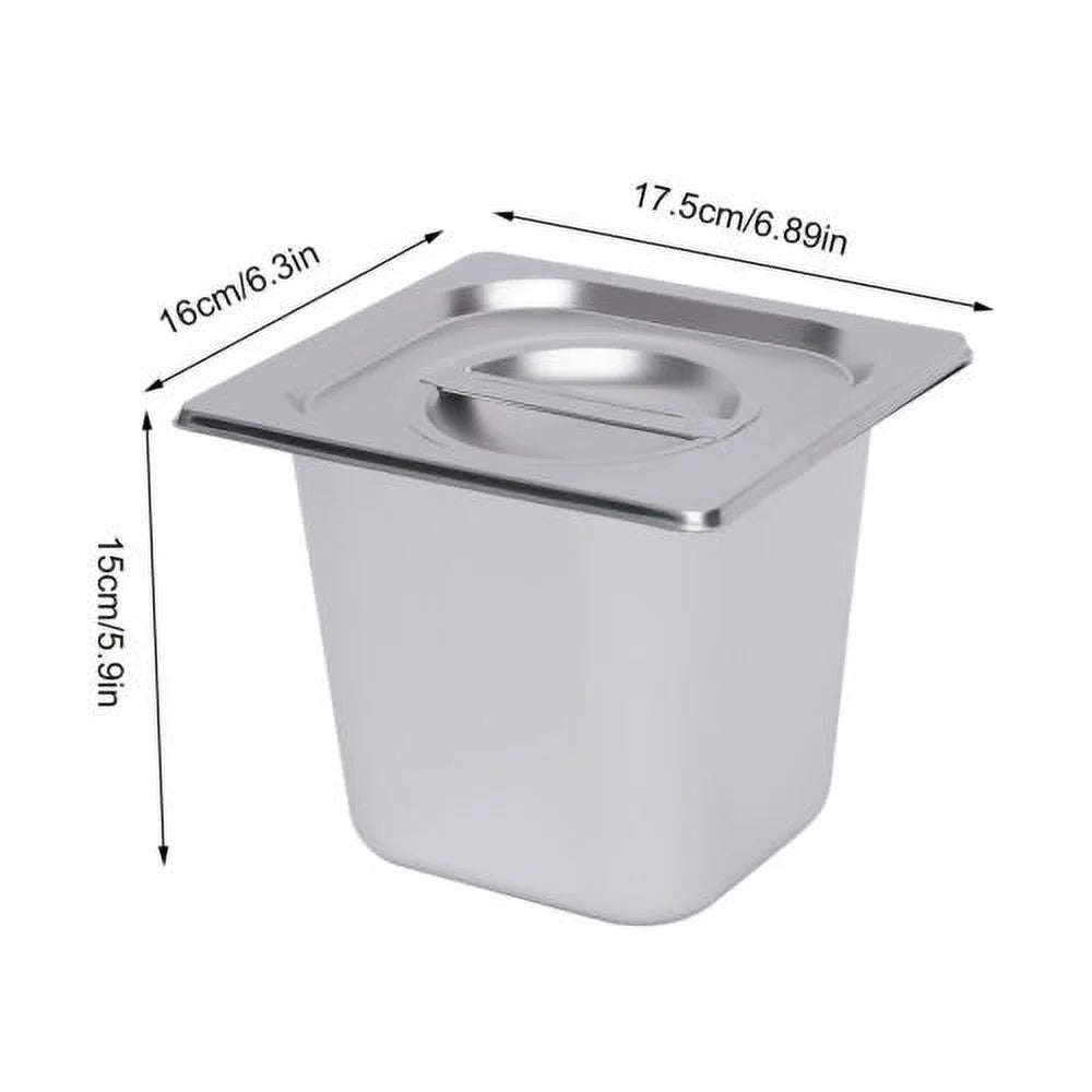 600W 110V 6 Pots Pans Commercial Stainless Steel Food Warmer J945923