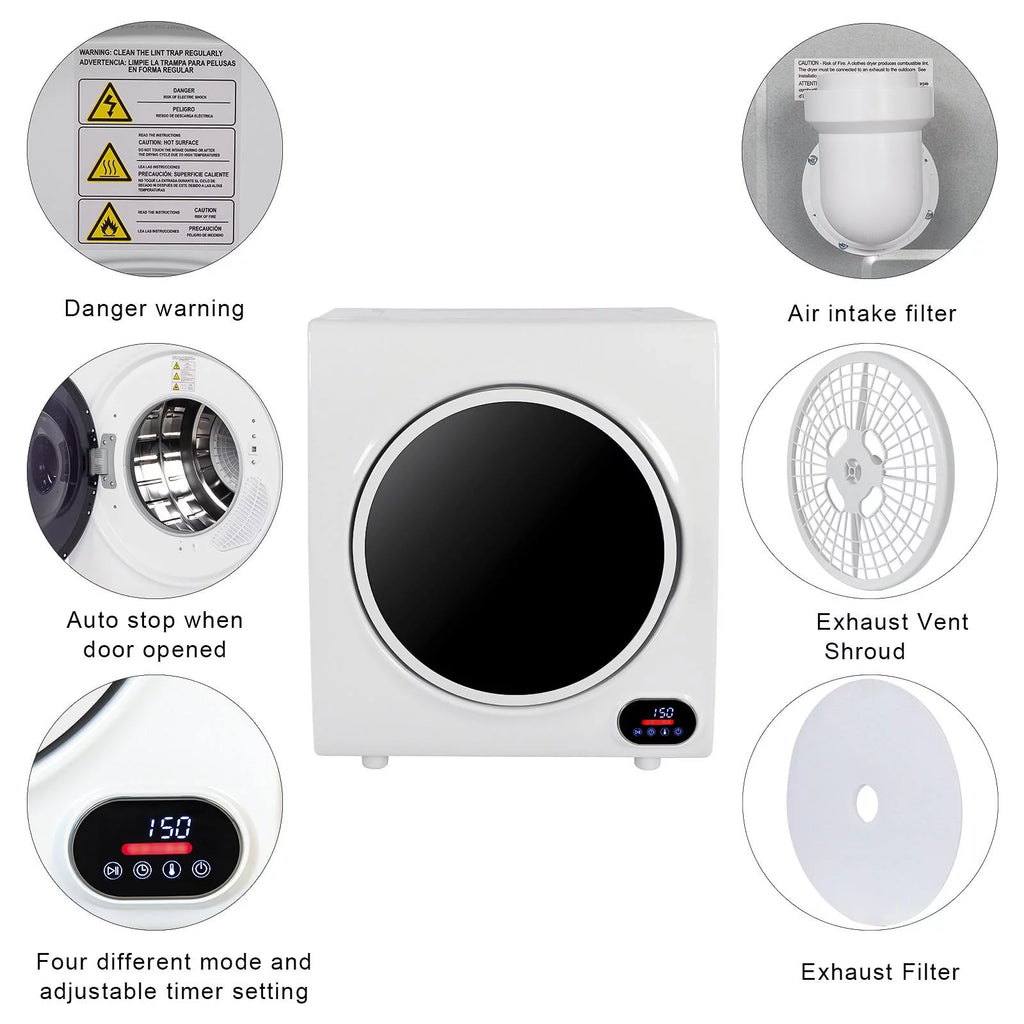 Compact Portable Clothes Dryer with LED Display N95670