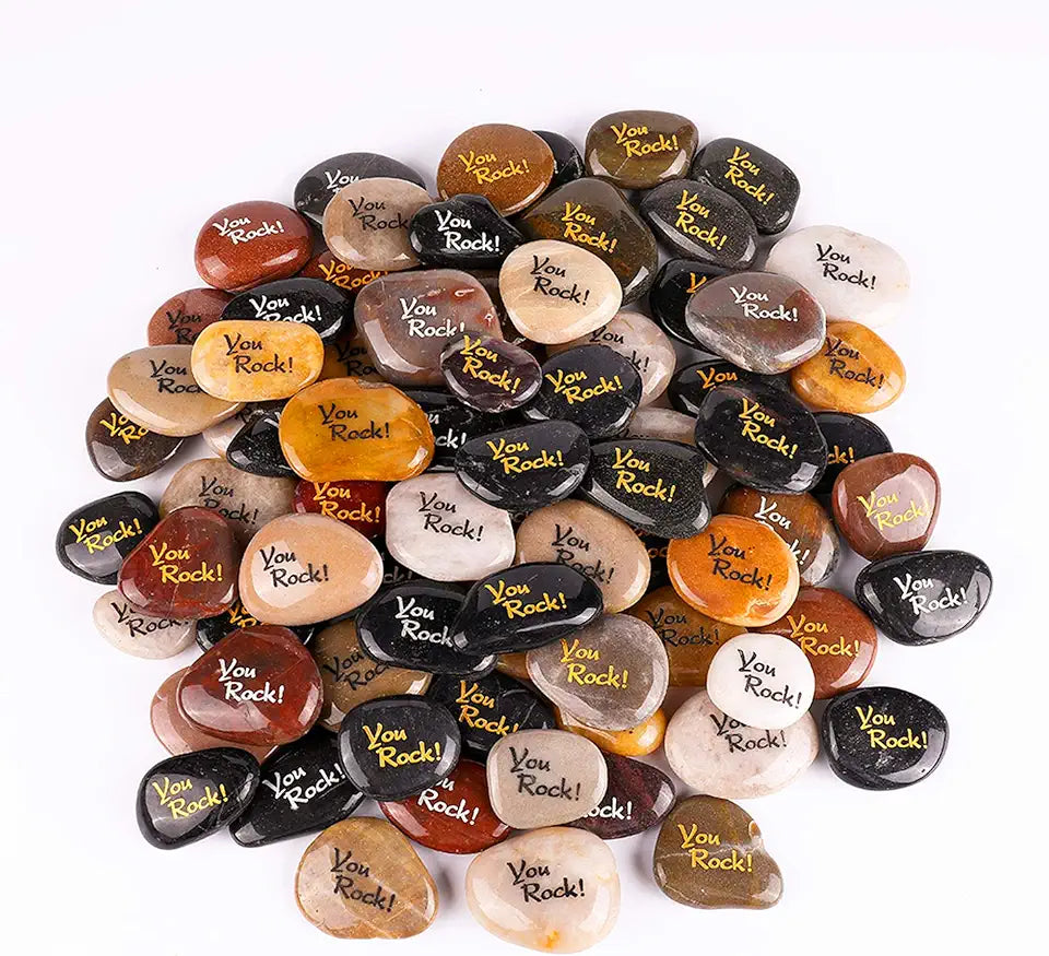 Engraved Inspirational Stones 100PCS Z54640