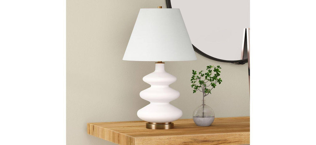 Matte White Triple Gourd Lamp S458