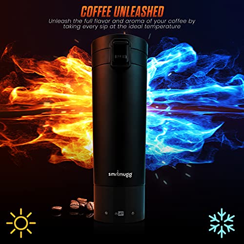 Black 10 oz. Heated Travel Mug C9847