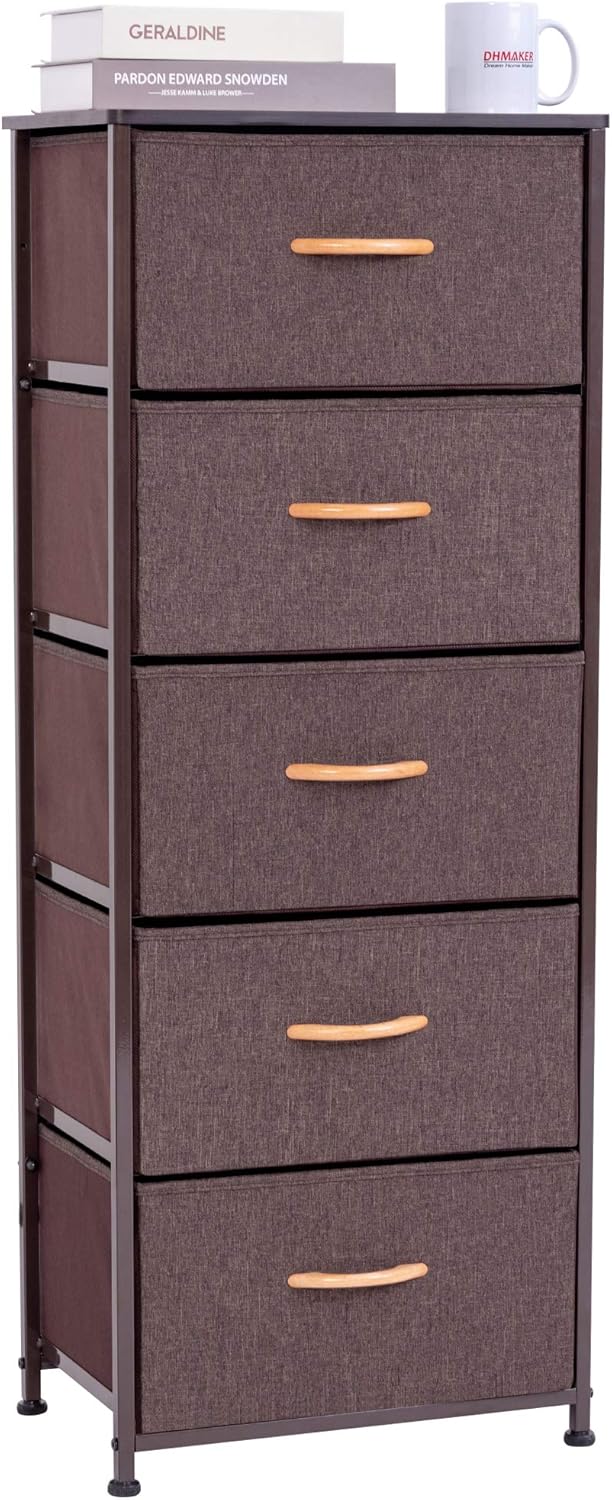 Vertical Dresser Storage Tower with 5 Drawers M279793