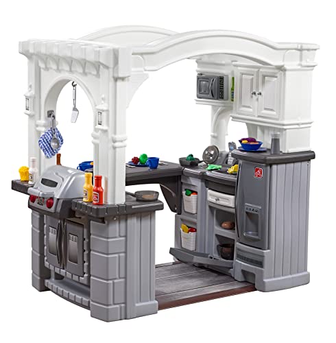Grand Walk-In Kitchen & Grill Kids Playset, 103 Piece Toy Accessories, Toddlers 2+ Years Old O534