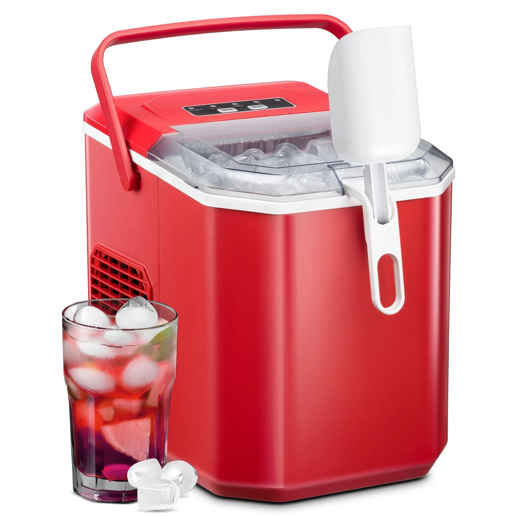 Countertop Portable Ice Maker with Handle and Ice Scoop, Black I1200