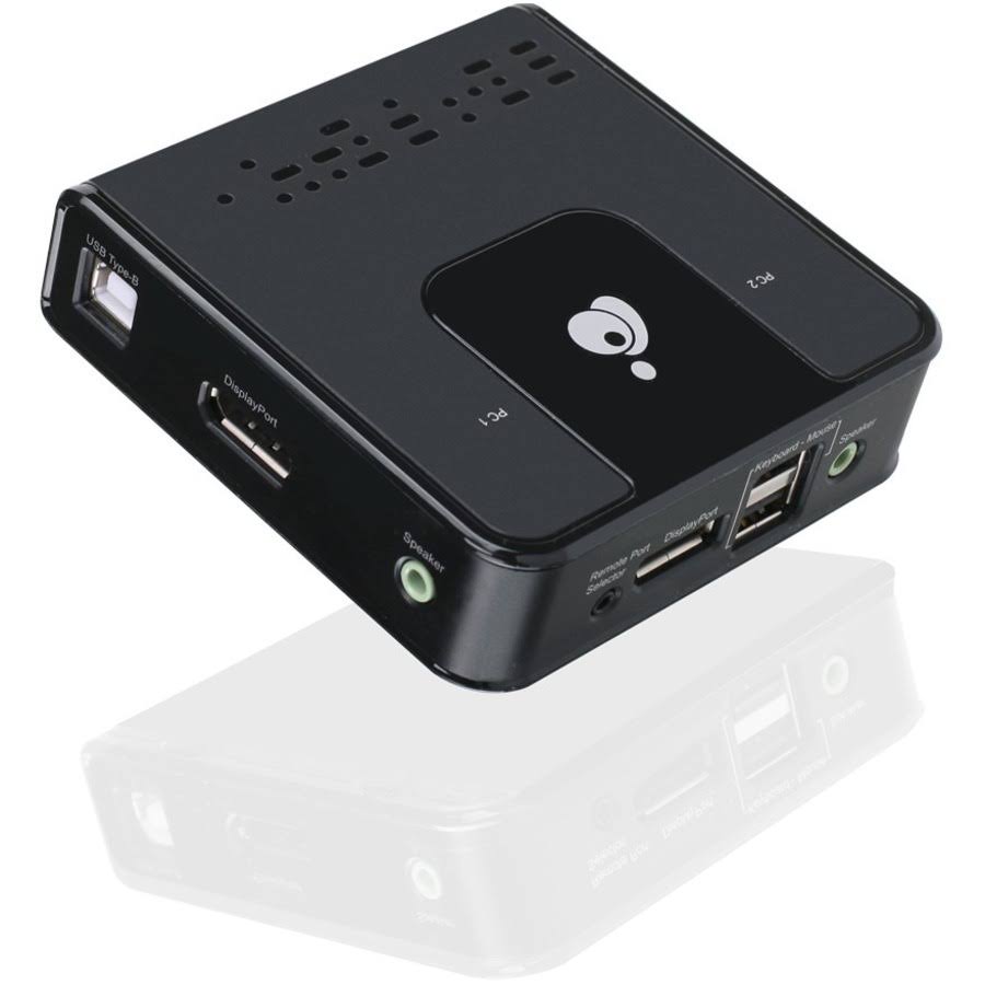 4K DisplayPort KVM Switch with Audio Cables Included, 2 KVM Ports D9243