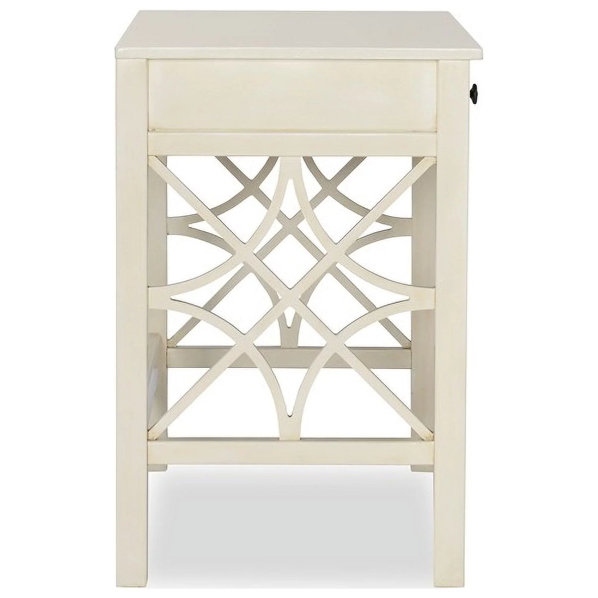 Antique White 1-Drawer Wood Desk H369