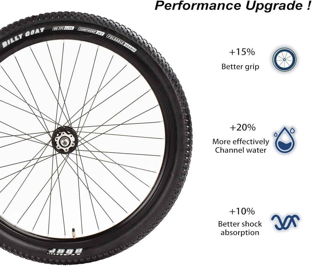 2 Pack Foldable Replacement Mountain Bike Tire 26 27.5 29x2.125 Z79091