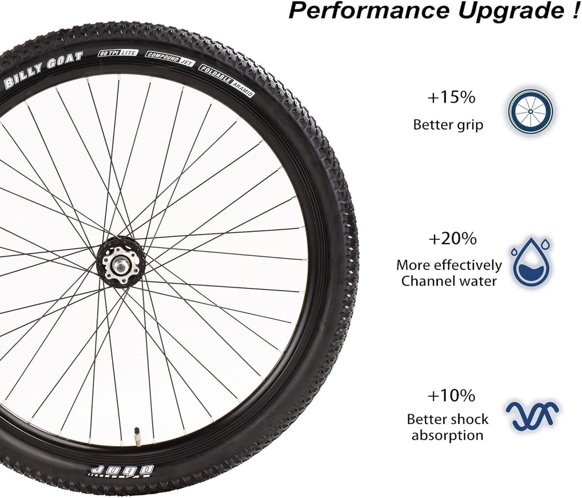2 Pack Foldable Replacement Mountain Bike Tire 26 27.5 29x2.125 Z79091