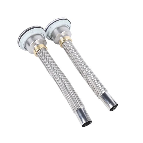 Flexible Pipe Sink Drain Hose Tube Silver Anti-odor K34386