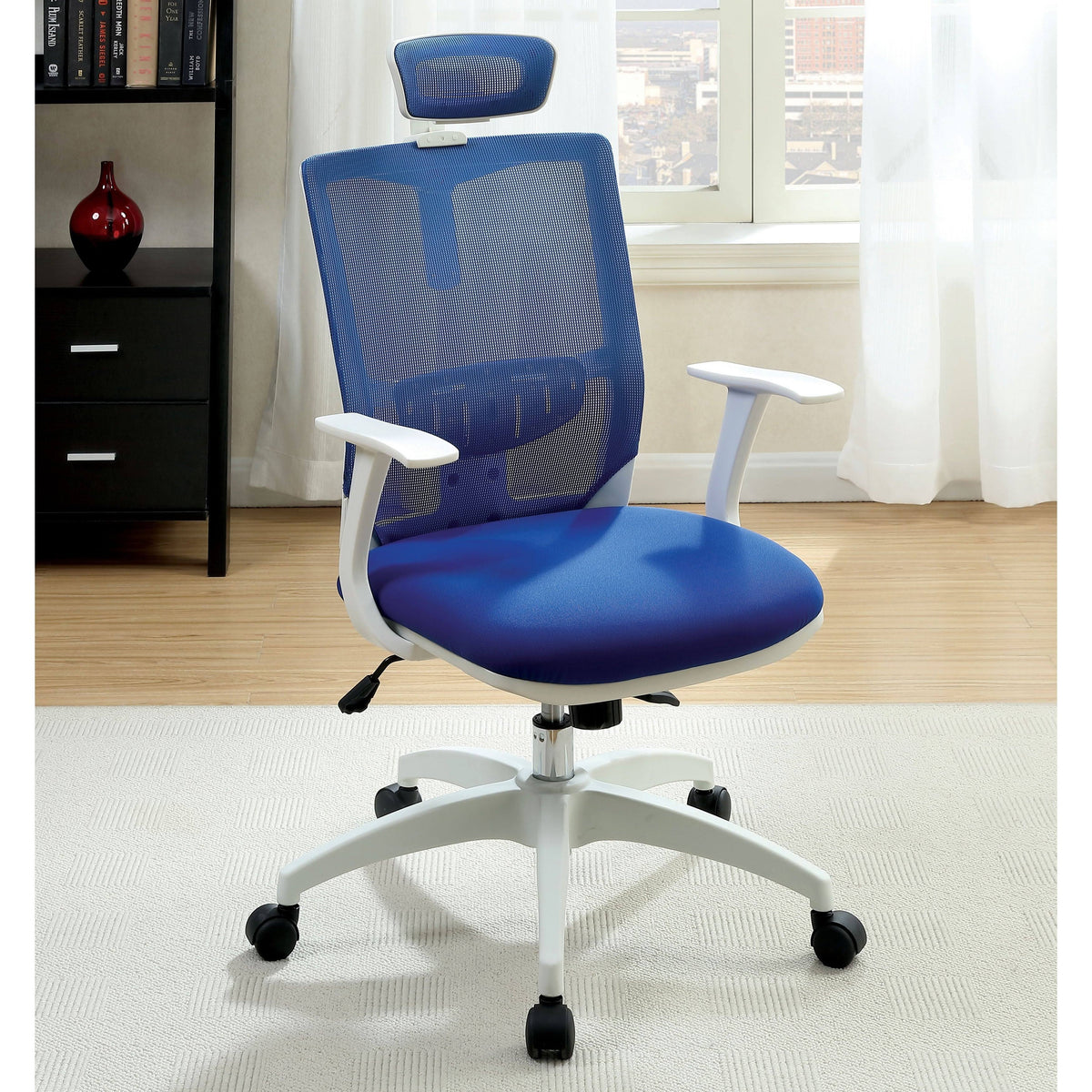 Blue Height Adjustable Office Chair Z760