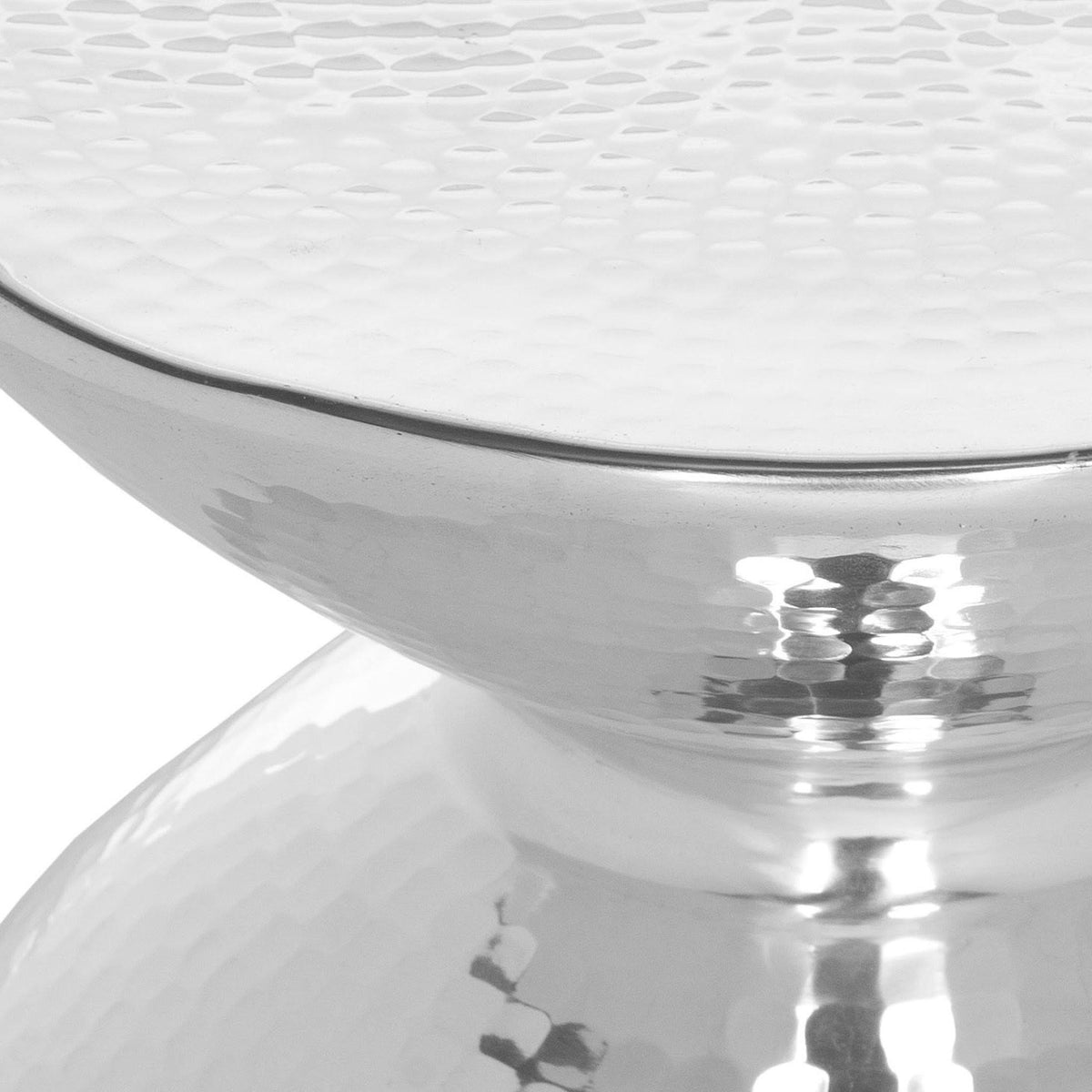 Silver Metal Table Stool L394