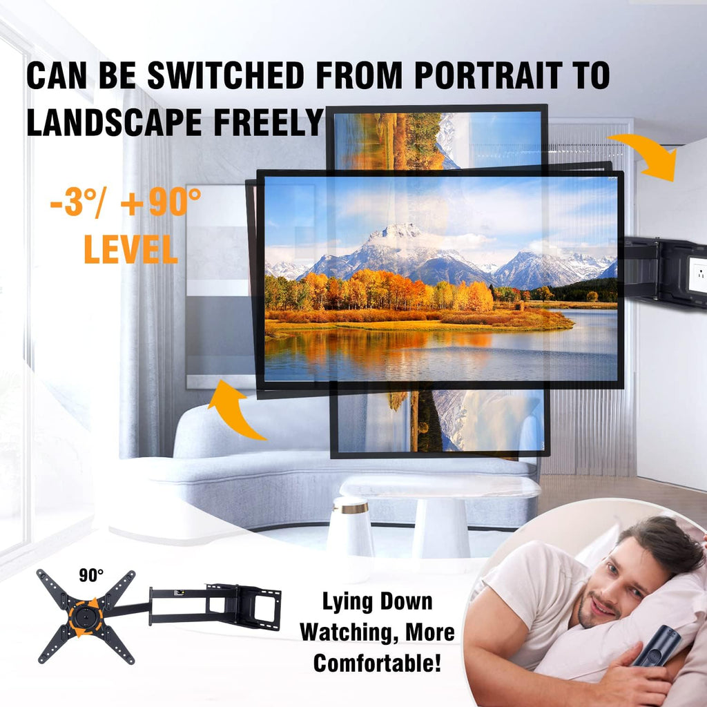 TV Wall Mount Bracket with 48" Extension Articulating Arms G147