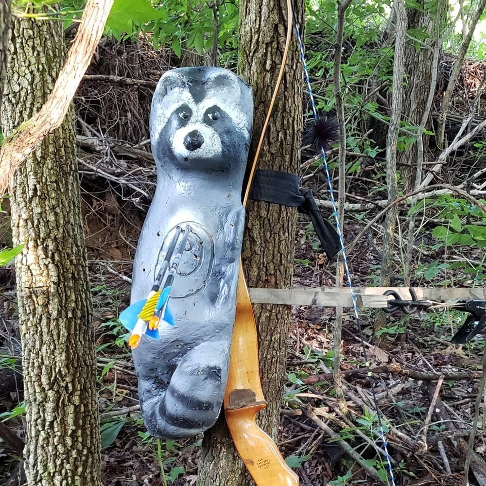 3D Raccoon Archery Target Self-Healing UV Protected C958