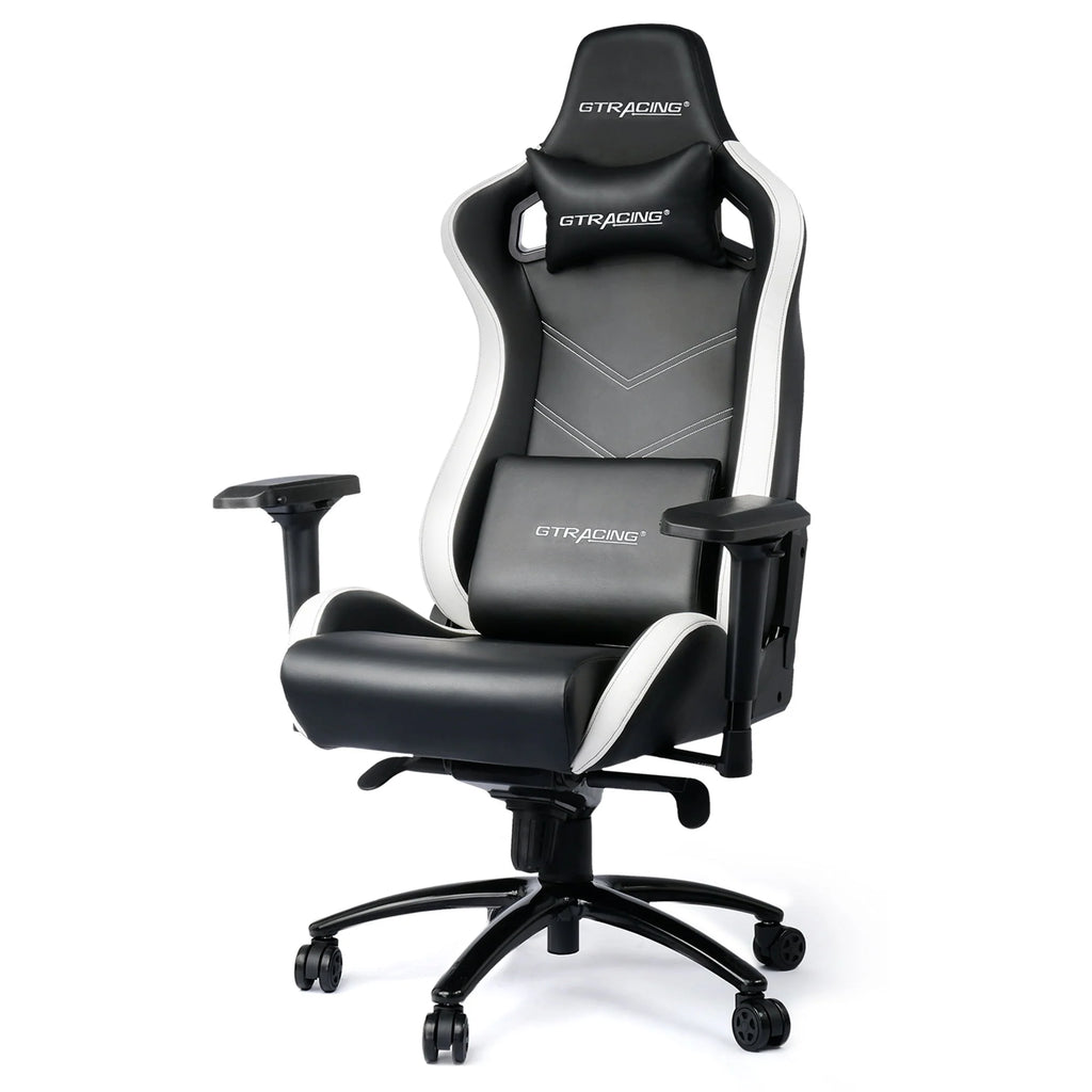 Gaming Chair Big and Tall High Back with 4D Armrests White M458