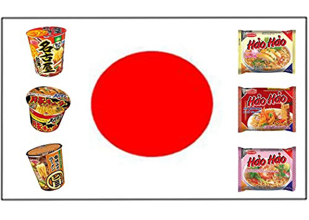 12 Pack Instant Ramen Noodle Variety Pack with Chopsticks E697898