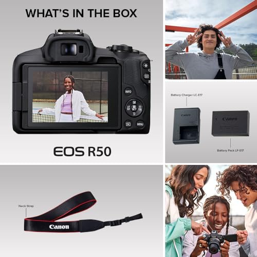 Black Mirrorless Camera with RF-S18-45mm Lens Kit, 24.2 Megapixel CMOS Sensor, 4K Video Z6421