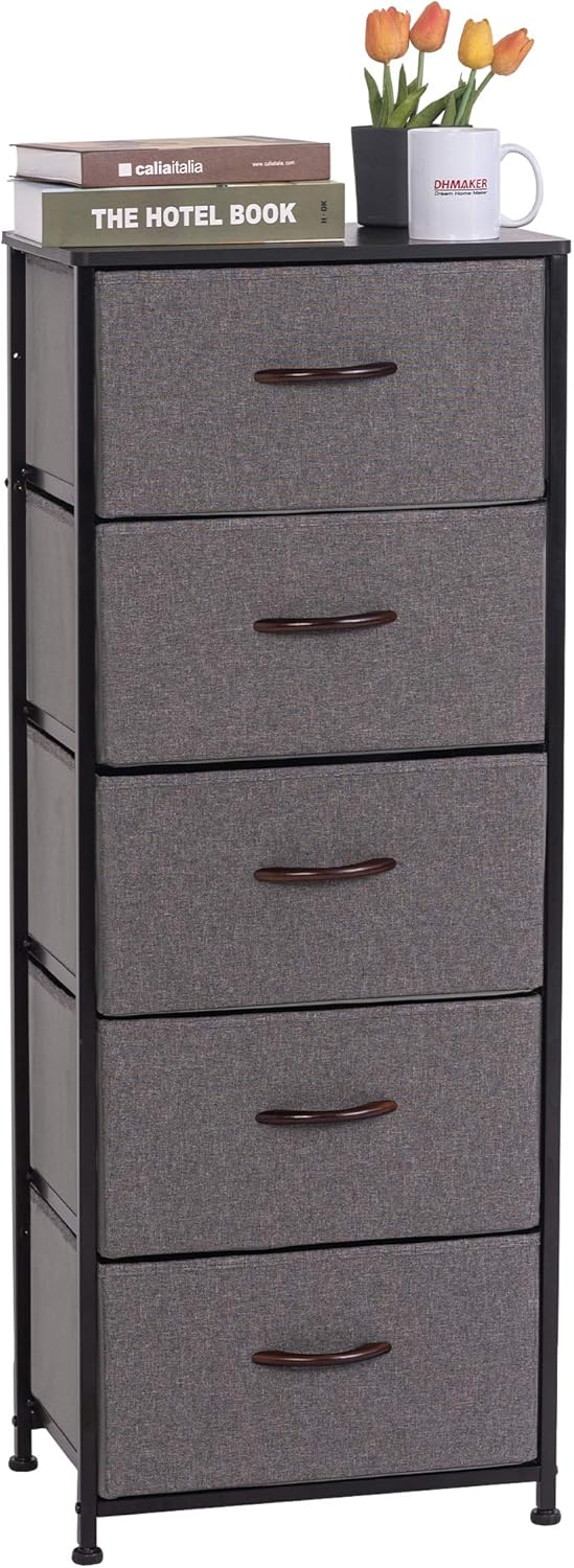 Vertical Dresser Storage Tower with 5 Drawers M279793