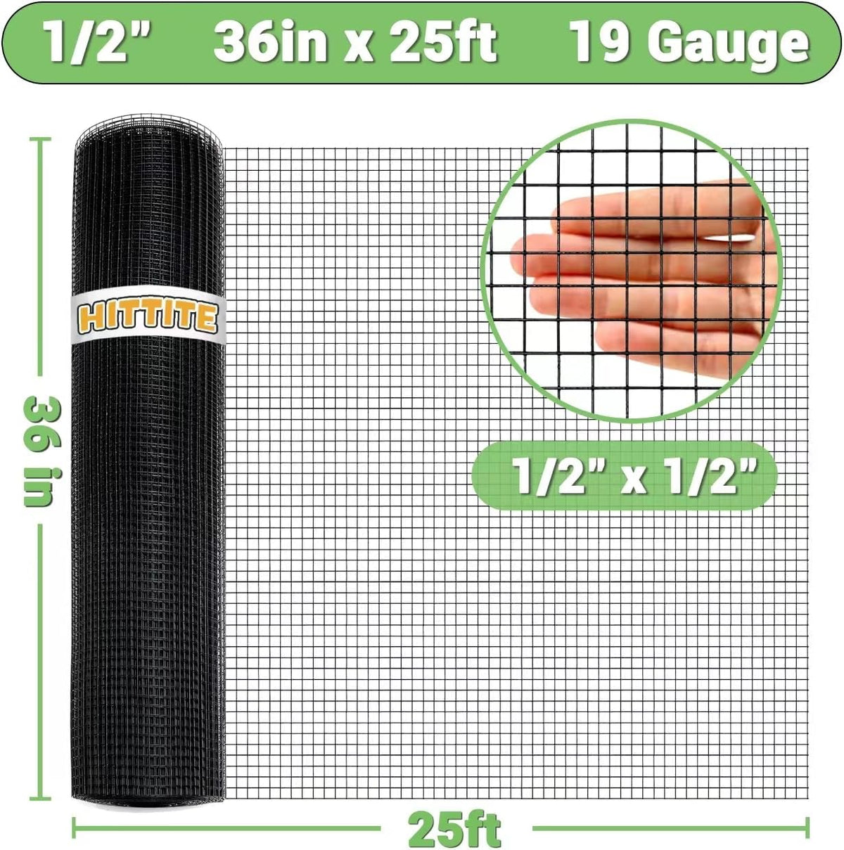 Black PVC Coated Welded Wire Mesh D336192