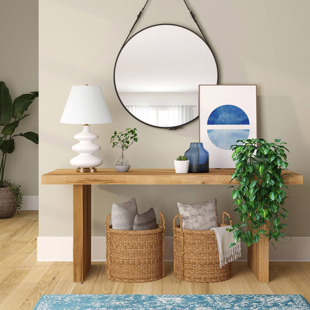 Matte White Triple Gourd Lamp S458