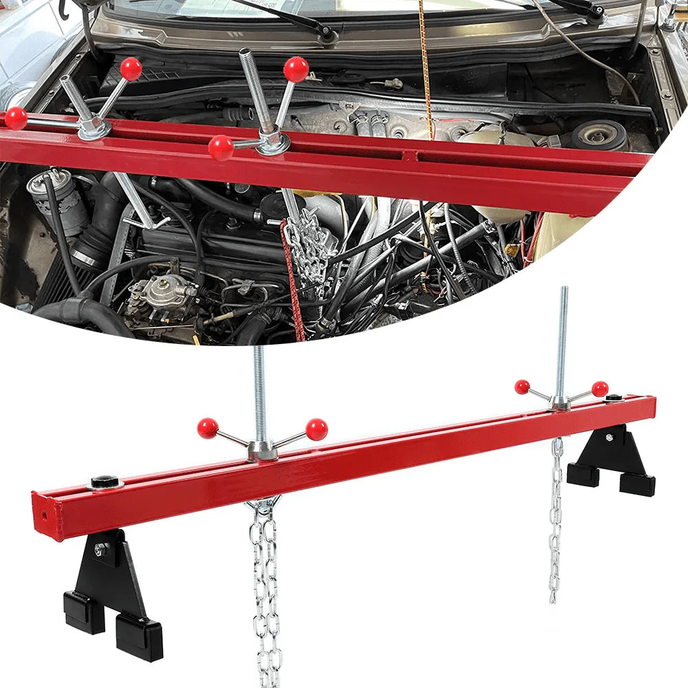 1100 Lbs Transverse Engine Support Bar with 2 Points Lift Holder and Dual Hooks N935334