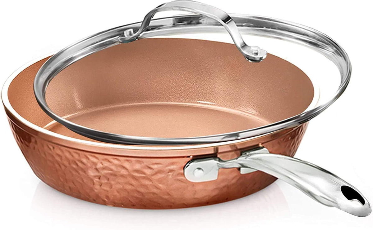 9.5" Hammered Nonstick Fry Pan with Lid K67822