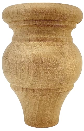 Red Oak Bun Foot Set of 4 A269514