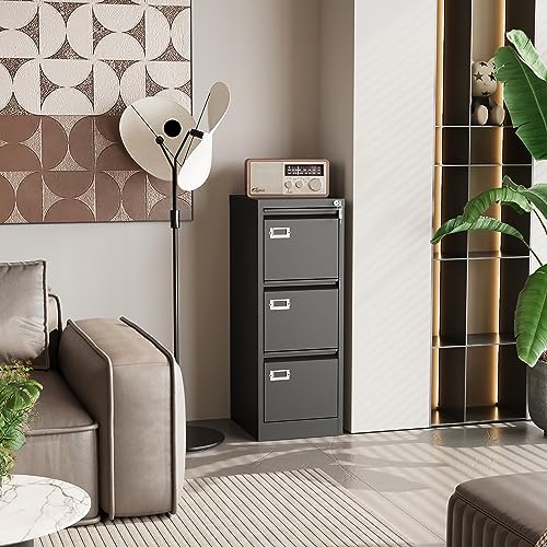 4 Drawer Metal File Cabinet with Lock X96716
