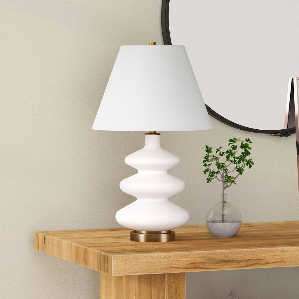 Matte White Triple Gourd Lamp S458