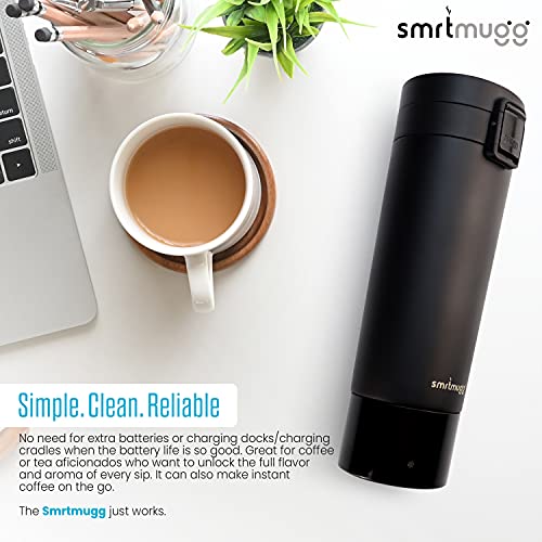 Black 10 oz. Heated Travel Mug C9847
