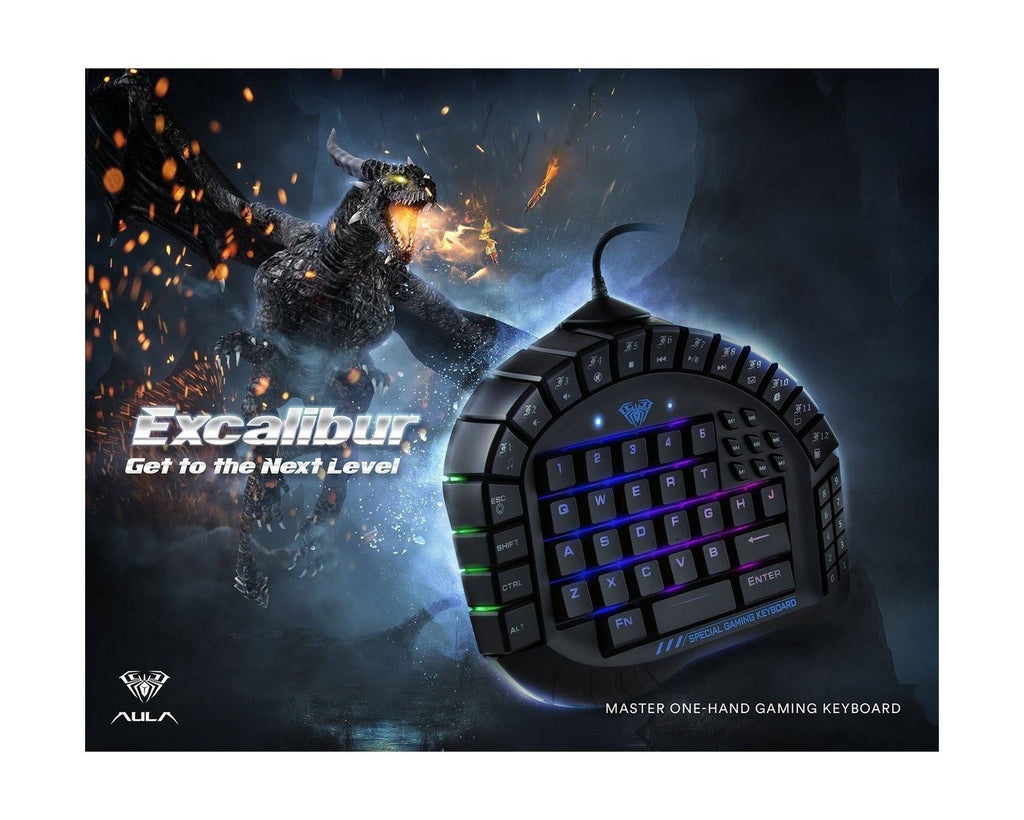 One-Hand Gaming Keyboard Mechanical RGB Backlight S380603
