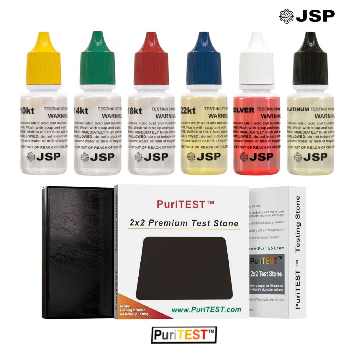 10K 14K 18K 22K 24K Platinum Jewelry Test Kit R2518