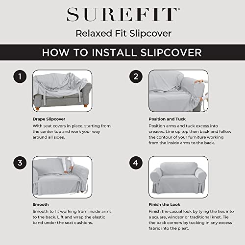 Indigo Cotton Sofa Slipcover T268