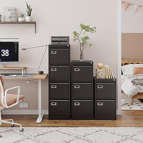 4 Drawer Metal File Cabinet with Lock X96716