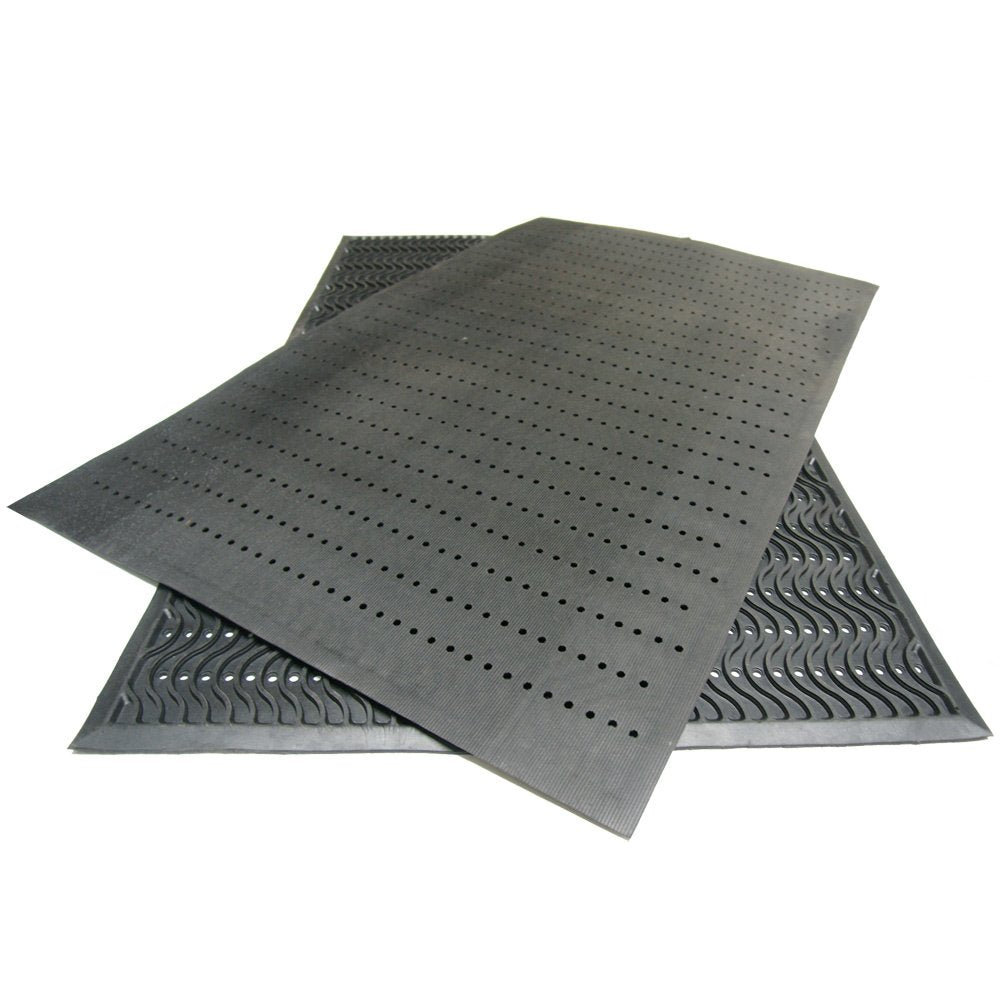 Black 3' x 5' Rubber Entrance Mats K373064