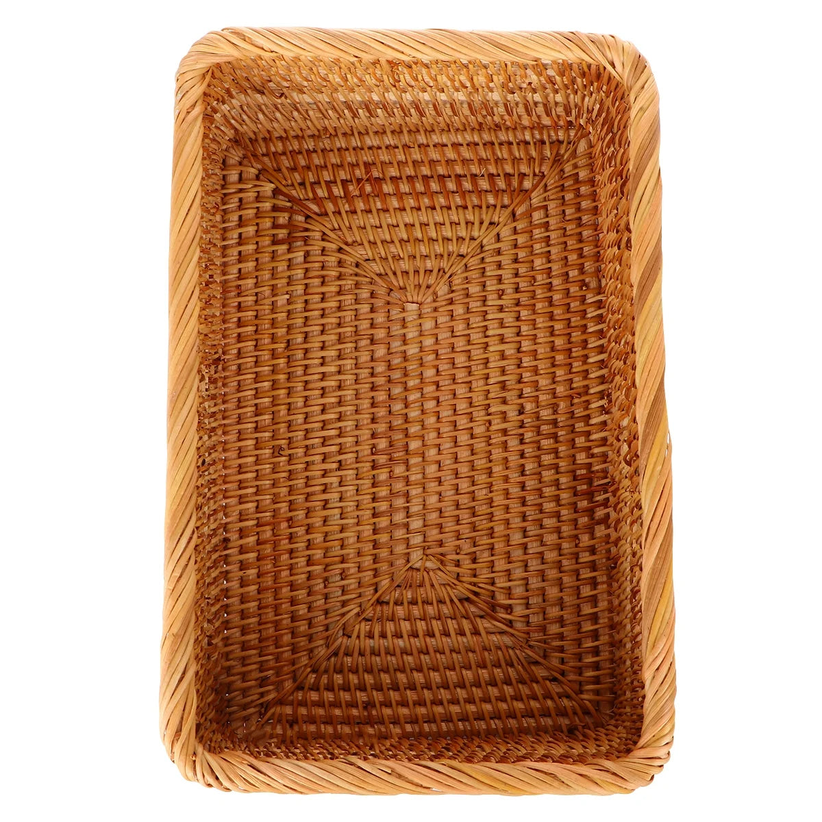 Wicker Basket with Lid Storage Boxes B194290