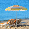8.5FT Portable Beach Umbrella with Sand Anchor and Carry Bag M834