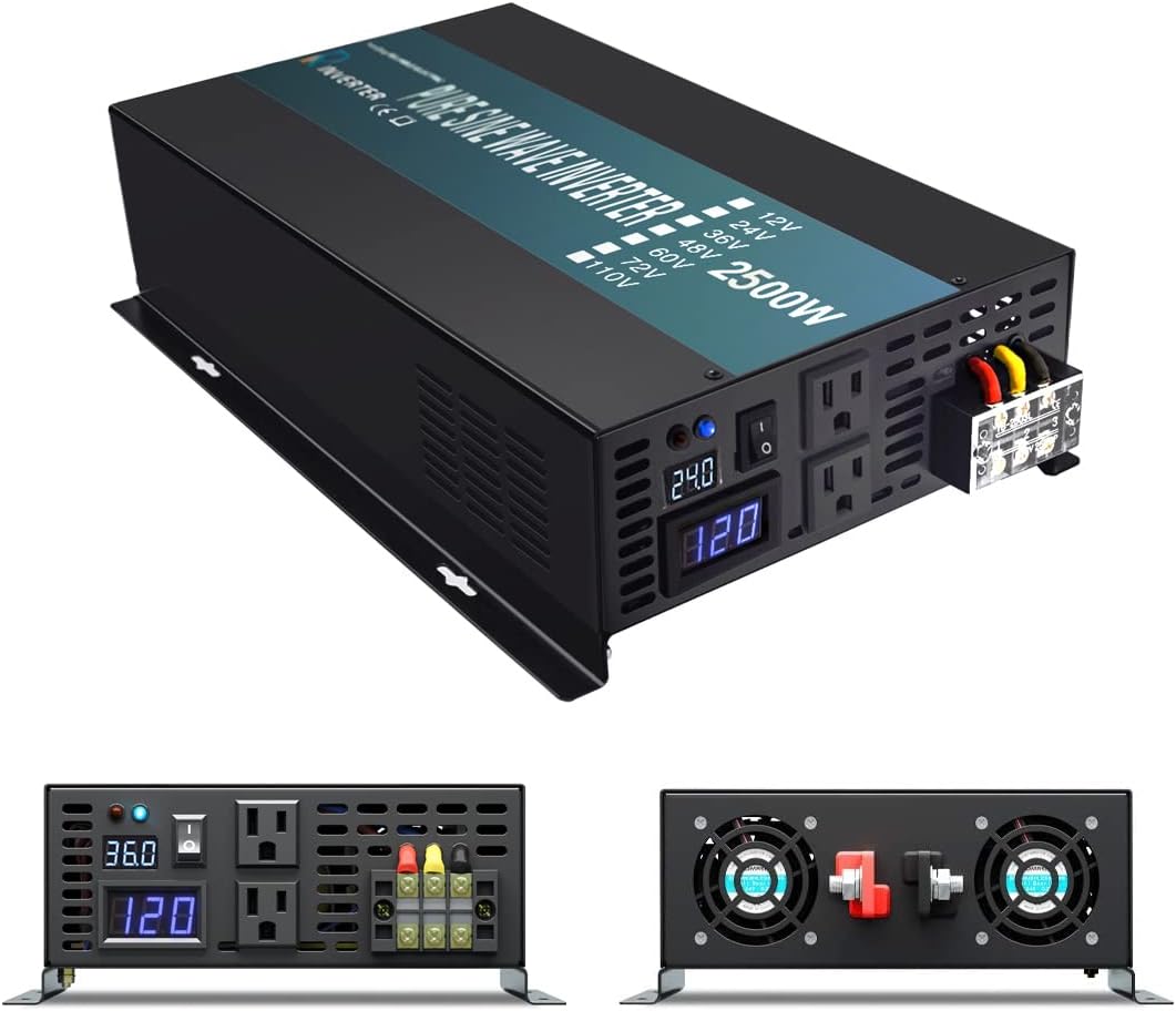 2500W 24VDC to 120VAC Pure Sine Wave Inverter F1977