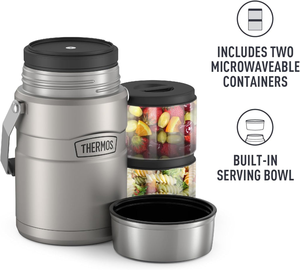 47 Ounce Stainless Steel Vacuum-Insulated Food Jar P16571