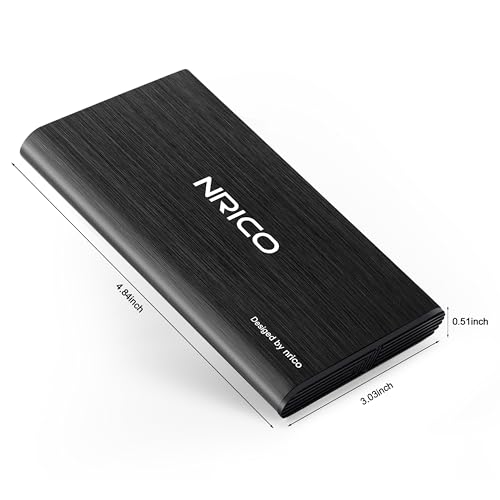 Ultra Slim 500GB Portable External Hard Drive HDD Storage Black S2362