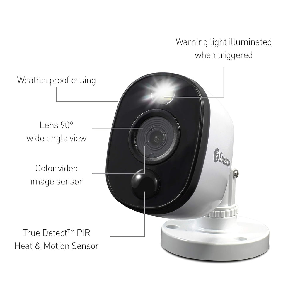 8 Channel 4 Camera Wired 1080p HD DVR 1TB HDD Security System Y9764