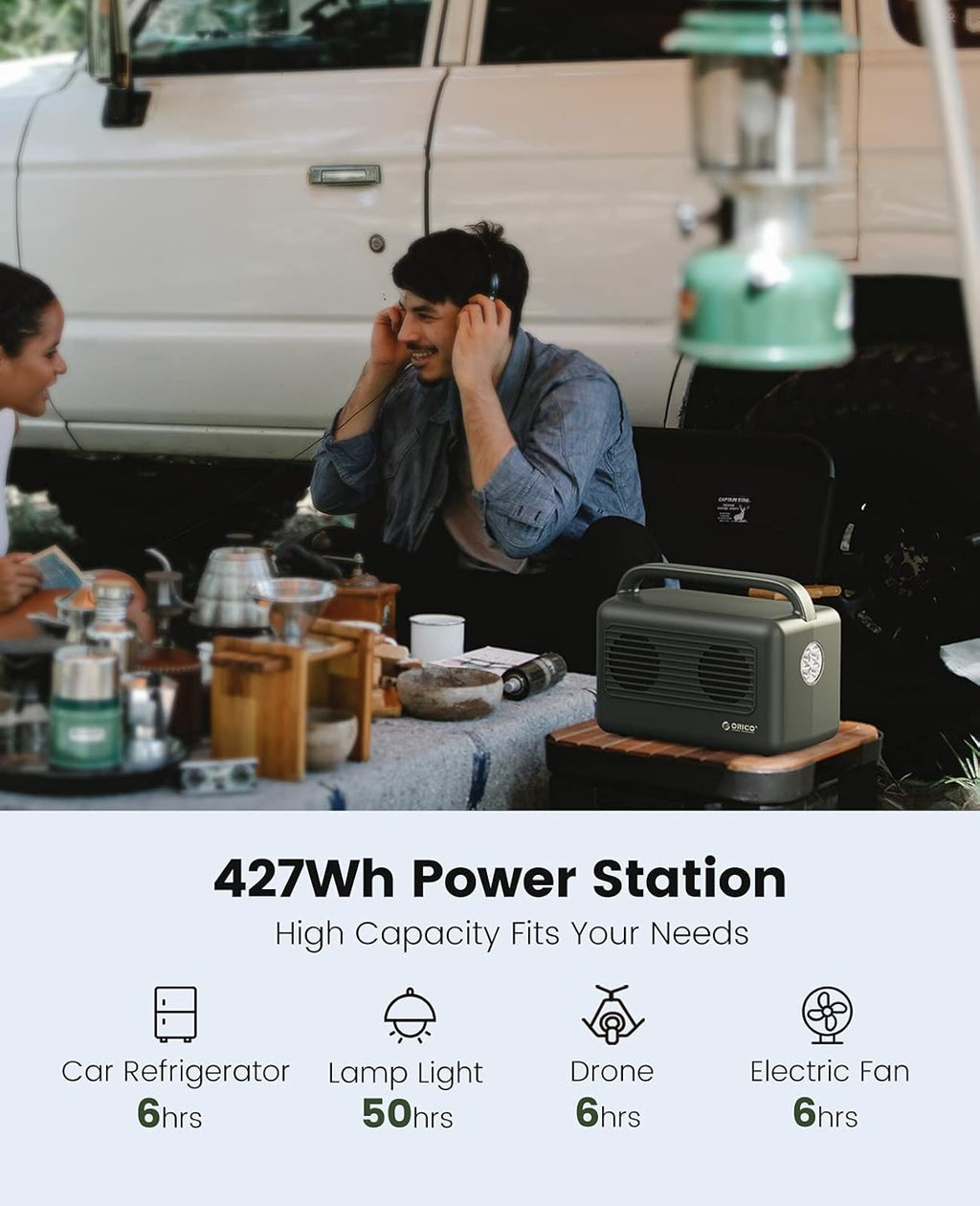 Portable Power Station 300W 427Wh Solar Generator Q40977