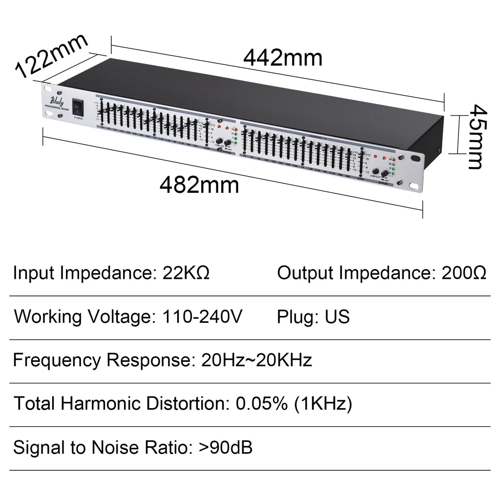Dual Channel 15-Band Graphic Equalizer P43975